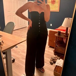 MESHKI Strapless 2 Piece Linen Set (S/M)